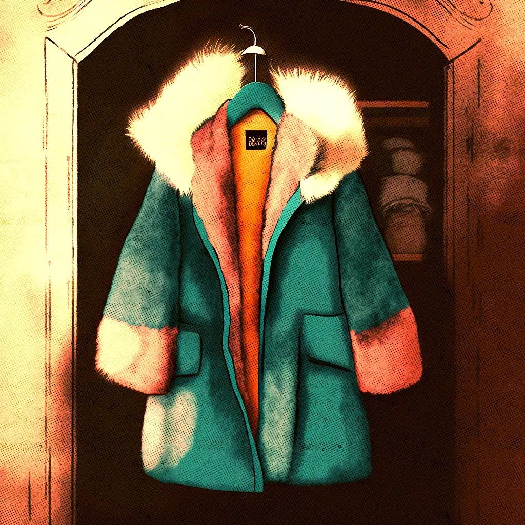 Illustration of fur coat