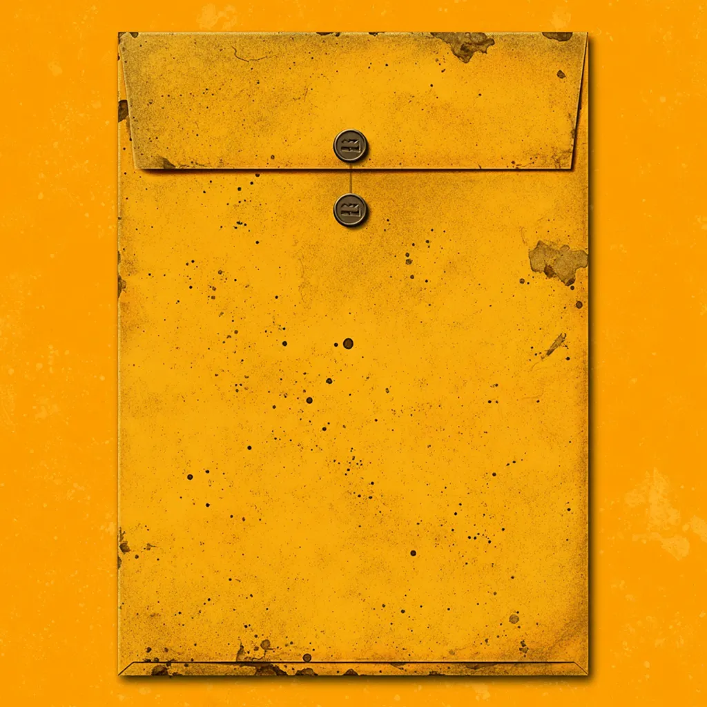 A manila envelope gathering dust